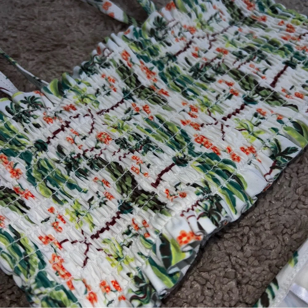 Old Navy Ruched Bikini Toddler Tropical Two Piece Size 5T